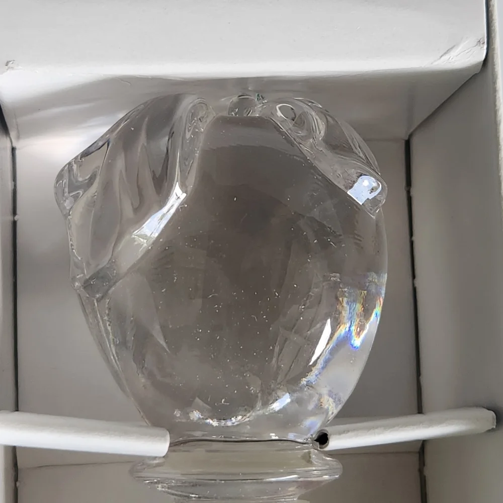 Mikasa Austrian Crystal Apple Bottle Wine Stopper New In Box